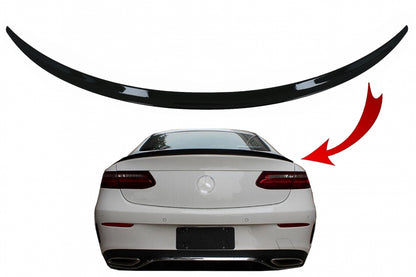 Trunk Spoiler Piano Black for Mercedes E-Class C238 Coupe (2016–Up)