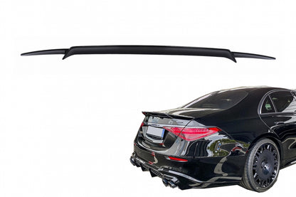 Trunk Spoiler Piano Black for Mercedes S-Class W223 Limousine (2020-up)