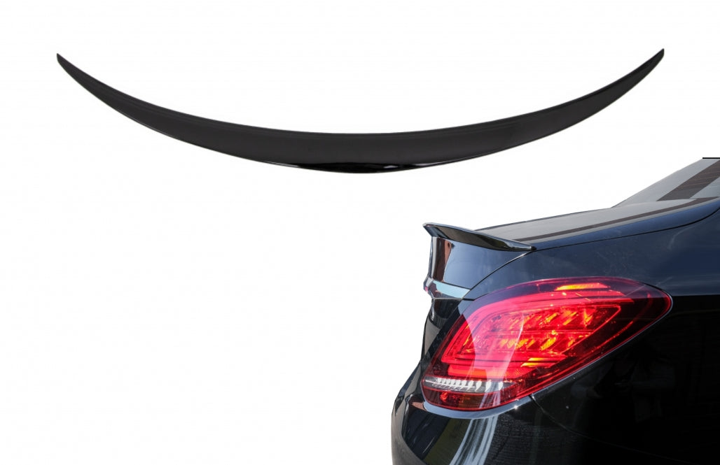 Trunk Spoiler Shiny Black for Mercedes C-Class W205 Sedan (2014–2020)