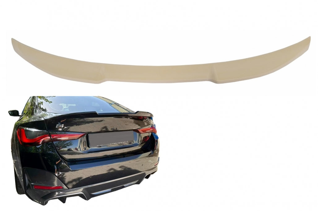 Trunk Spoiler Wing Paintable for BMW 4 Series G26 & i4 G26 (2021-Up) Gran Coupe
