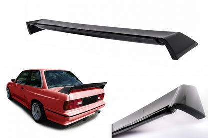 Trunk Spoiler Wing Piano Black for BMW 3 Series E30 (1982–1992) Limousine Coupe Cabrio