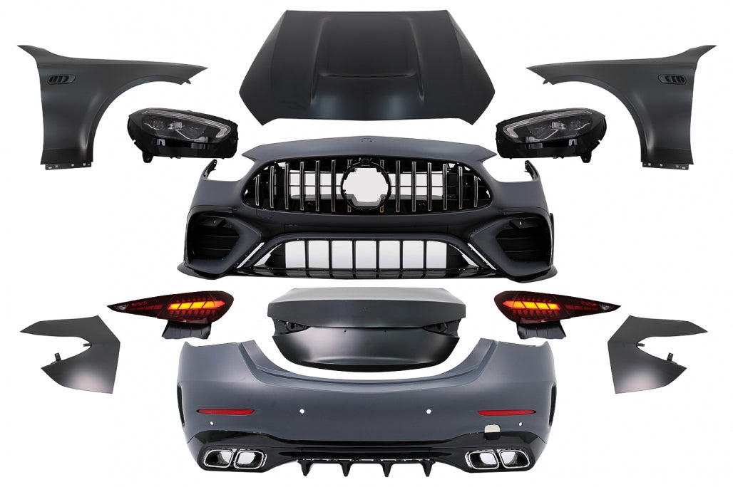 Upgrade Body Kit Conversion to W206 C63 Design for Mercedes C-Class W205 Sedan (2014–2018)