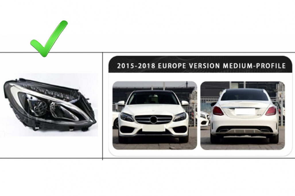 Upgrade Body Kit Conversion to W206 C63 Design for Mercedes C-Class W205 Sedan (2014–2018)