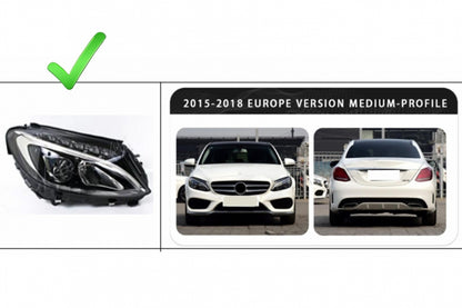Upgrade Body Kit Conversion to W206 C63 Design for Mercedes C-Class W205 Sedan (2014–2018)