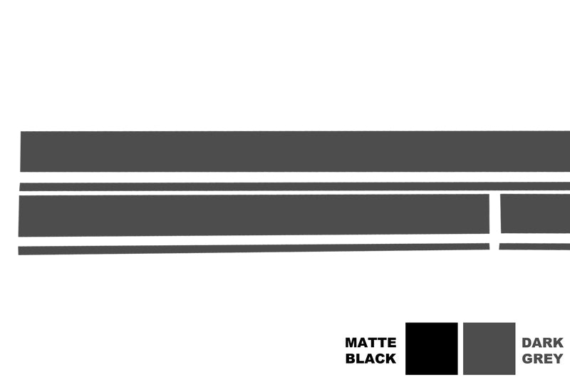 Upper Bonnet Roof Tailgate Decals A45 Design Dark Grey for Mercedes CLA W117 X117 A-Class W176