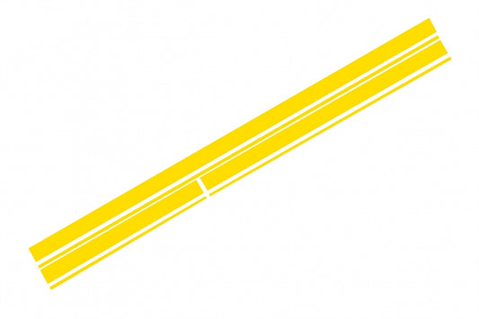 Upper Bonnet Roof Tailgate Decals Matte Yellow for Mercedes CLA W117 X117 A-Class W176
