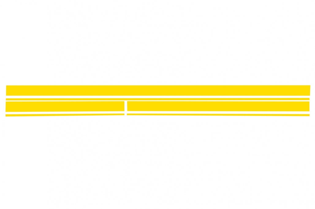 Upper Bonnet Roof Tailgate Decals Matte Yellow for Mercedes CLA W117 X117 A-Class W176