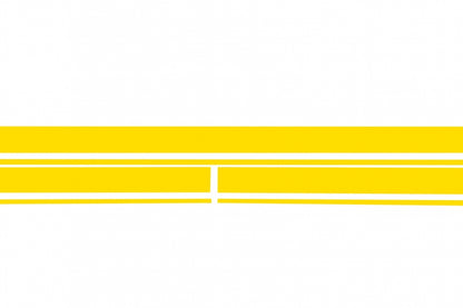 Upper Bonnet Roof Tailgate Decals Matte Yellow for Mercedes CLA W117 X117 A-Class W176