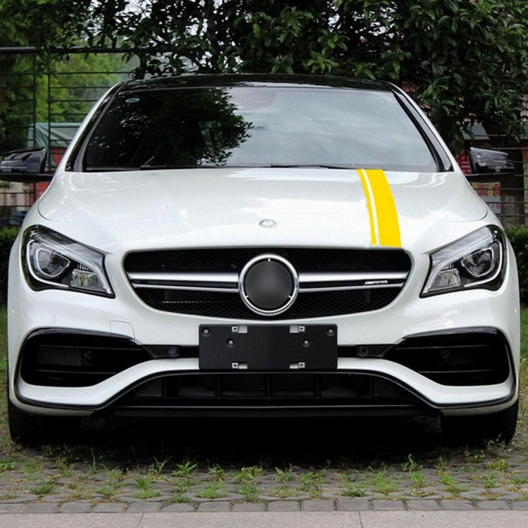 Upper Bonnet Roof Tailgate Decals Matte Yellow for Mercedes CLA W117 X117 A-Class W176