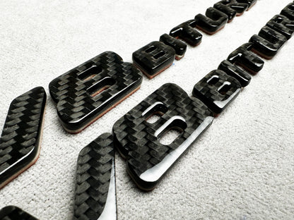 Brabus V8 Biturbo carbon fiber side emblem for Mercedes tuning