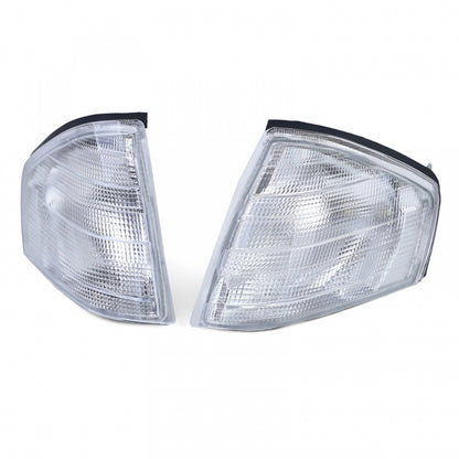 White Indicator Pair with Sockets for Mercedes SL R129 (1989–2001)