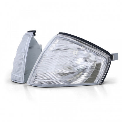 White Indicator Pair with Sockets for Mercedes SL R129 (1989–2001)