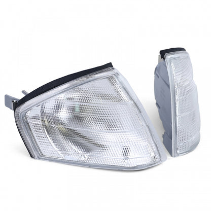 White Indicator Pair with Sockets for Mercedes SL R129 (1989–2001)