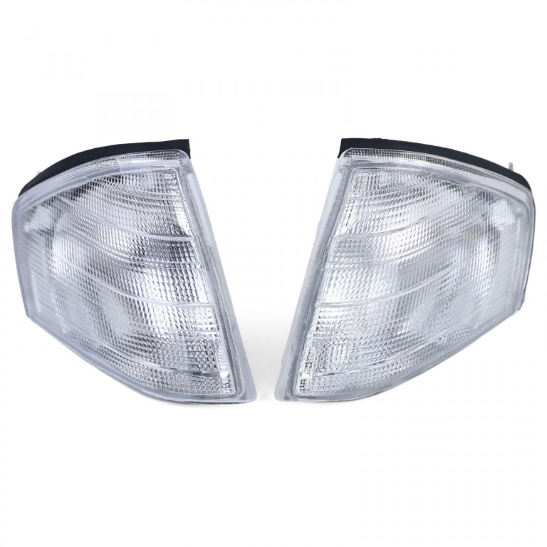 White Indicator Pair with Sockets for Mercedes SL R129 (1989–2001)