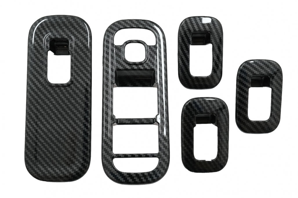 Window Switch Button Covers Carbon Fiber Look for Mercedes A-Class W177 V177 LHD (2018–Up)