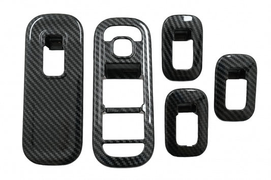 Window Switch Button Covers Carbon Fiber Look for Mercedes A-Class W177 V177 LHD (2018–Up)