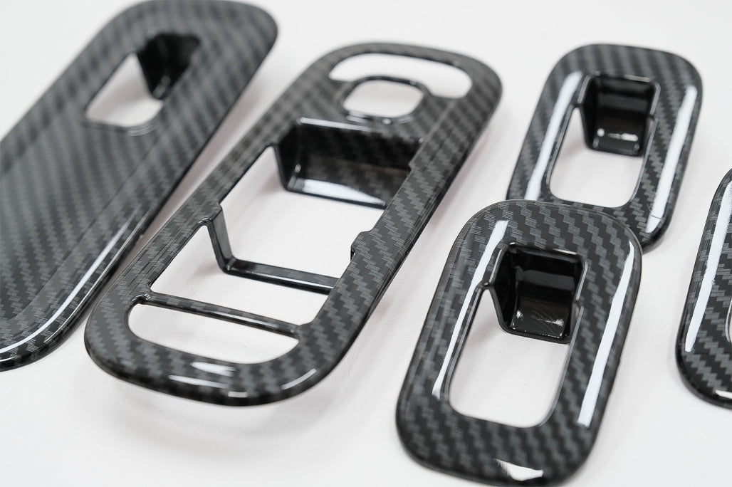 Window Switch Button Covers Carbon Fiber Look for Mercedes A-Class W177 V177 LHD (2018–Up)