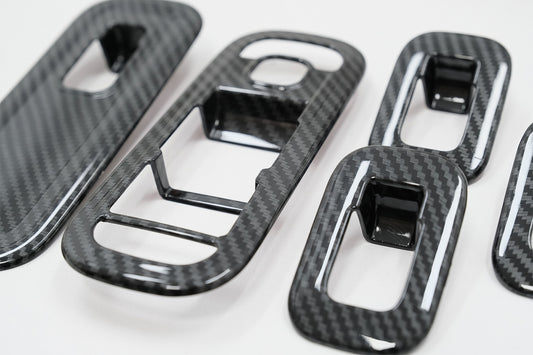 Window Switch Button Covers Carbon Fiber Look for Mercedes A-Class W177 V177 LHD (2018–Up)