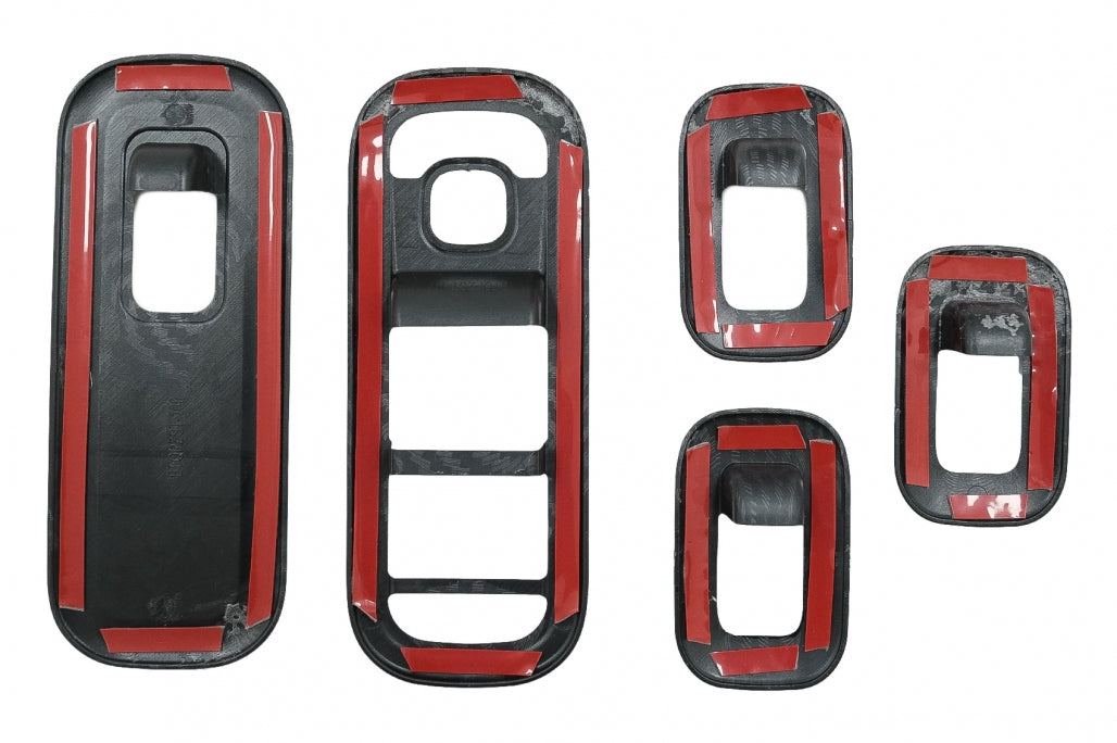 Window Switch Button Covers Carbon Fiber Look for Mercedes A-Class W177 V177 LHD (2018–Up)