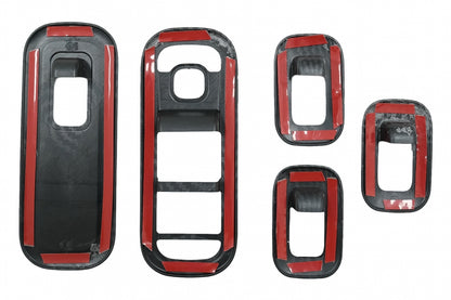 Window Switch Button Covers Carbon Fiber Look for Mercedes A-Class W177 V177 LHD (2018–Up)
