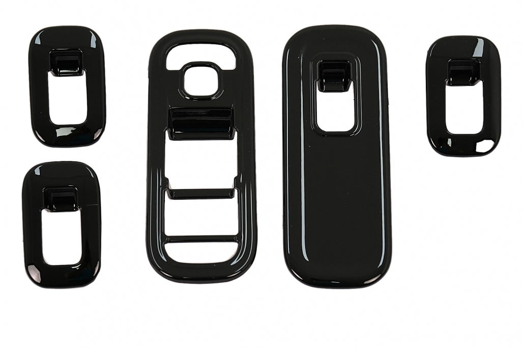Window Switch Button Covers Glossy Black for Mercedes A-Class W177 V177 LHD (2018–Up)