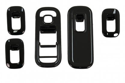 Window Switch Button Covers Glossy Black for Mercedes A-Class W177 V177 LHD (2018–Up)