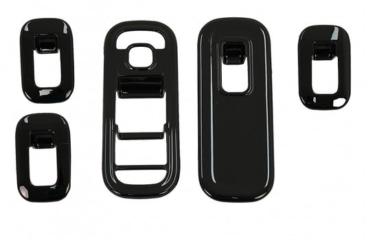 Window Switch Button Covers Glossy Black for Mercedes A-Class W177 V177 LHD (2018–Up)