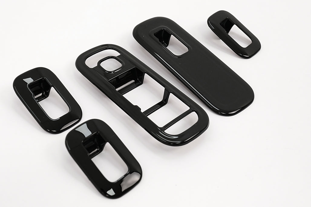 Window Switch Button Covers Glossy Black for Mercedes A-Class W177 V177 LHD (2018–Up)