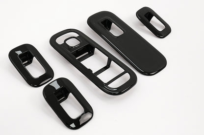 Window Switch Button Covers Glossy Black for Mercedes A-Class W177 V177 LHD (2018–Up)