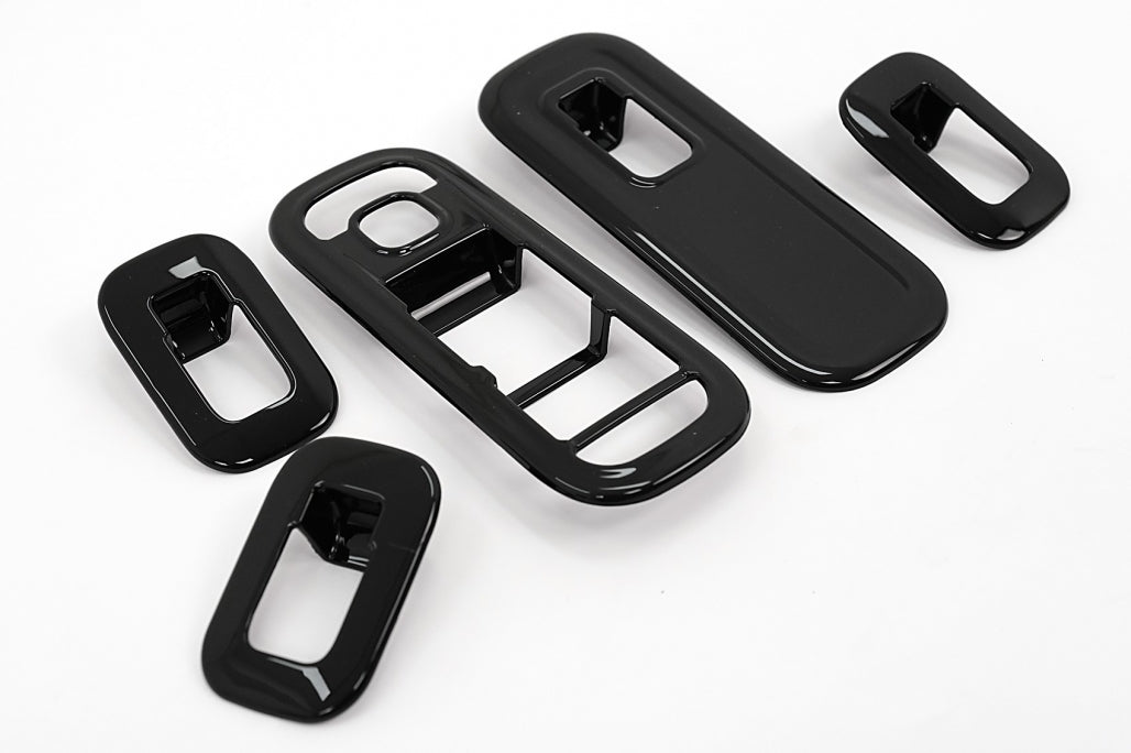 Window Switch Button Covers Glossy Black for Mercedes A-Class W177 V177 LHD (2018–Up)