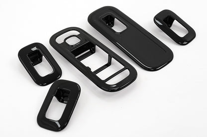 Window Switch Button Covers Glossy Black for Mercedes A-Class W177 V177 LHD (2018–Up)