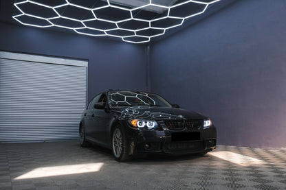 Xenon Headlights U-LED 3D Black for BMW 3 Series E90 E91 LHD (2005–2008)