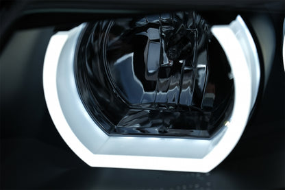 Xenon Headlights U-LED 3D Black for BMW 3 Series E90 E91 LHD (2005–2008)