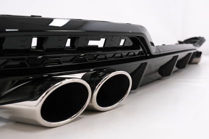 Rear Bumper Diffuser Piano Black for Audi A5 F5 Facelift S-Line (2020–Up)