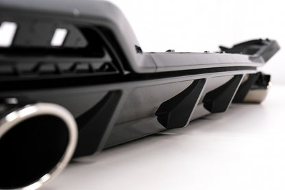 Rear Bumper Diffuser Piano Black for Audi A5 F5 Facelift S-Line (2020–Up)